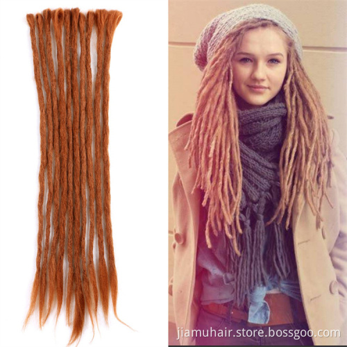 22 inch Rock&Roll Hippie Synthetic Crochet Braiding Handmade Dreadlocks Extensions Crochet Braids Reggae Hair